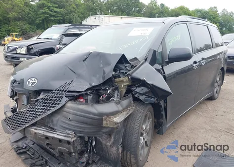 2015 Toyota Sienna Se 8 Passenger from USA, damaged, VIN 5TDXK3DC9FS636582